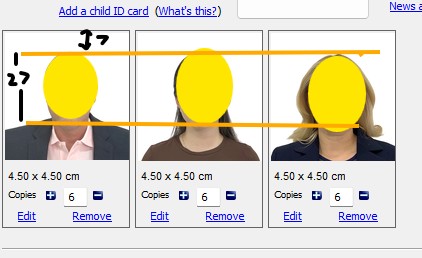Cuba Visa Photo specs